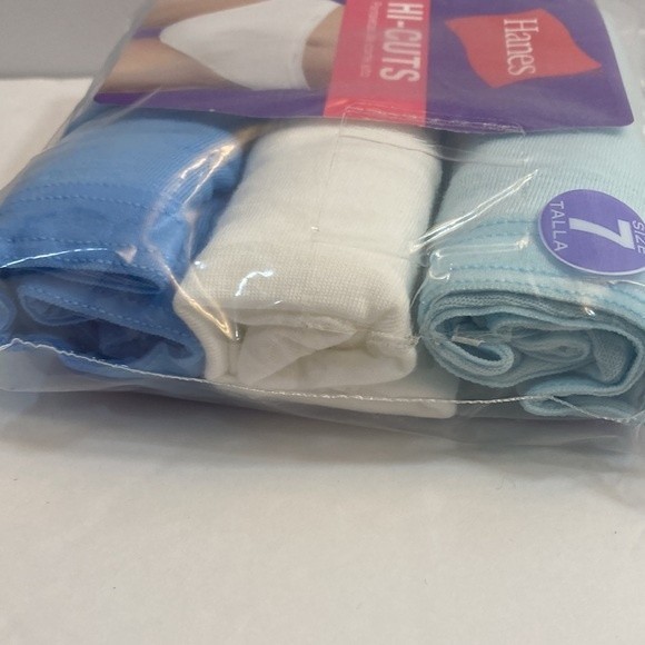 Hanes Hi Cut Underwear Panties Size 7 Women Cotton Blend Large - Picture 12 of 13